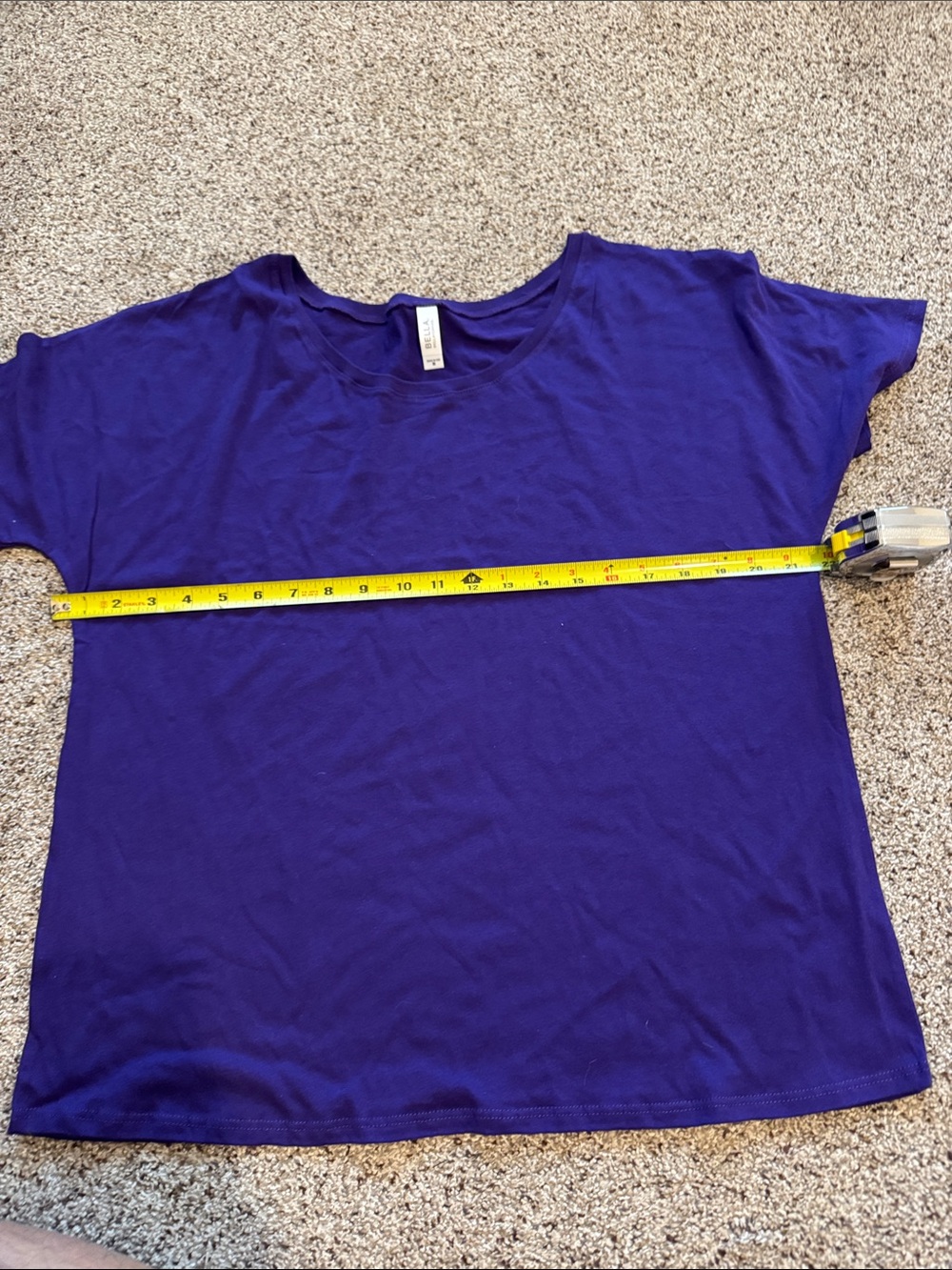 Bella Canvas White (Women’s Tee), Purple (Men’s Tee) Crew Neck Lot of 5 size M - Picture 8 of 9